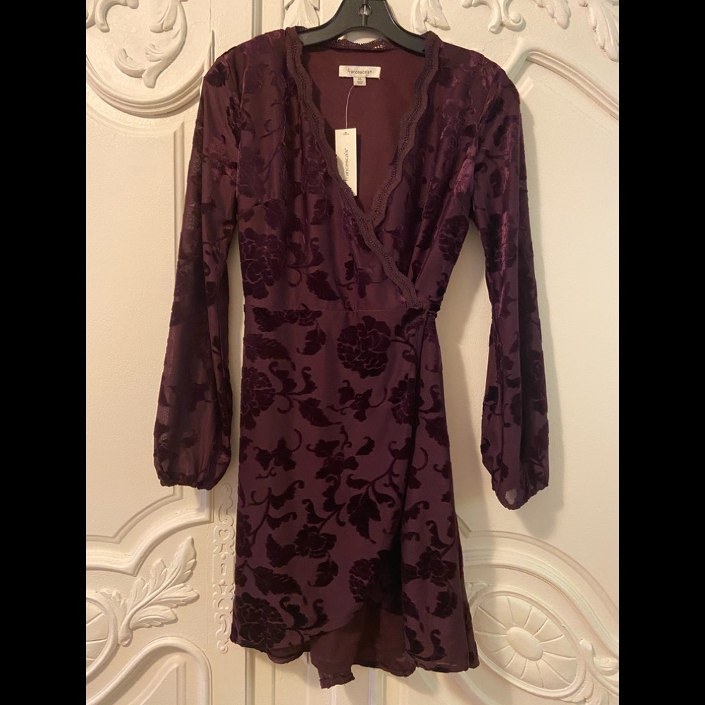 Long-Sleeve Wrap Dress